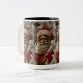 懐かしいサンタの楽しい伝統 ツートーンマグカップ (正面左)