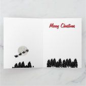 懐かしいサンタクロース カード (内部)