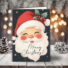 懐かしいサンタクロースMerry Christmas Holiday カード