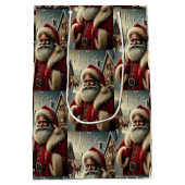 懐かしいサンタ ミディアムペーパーバッグ (裏面)