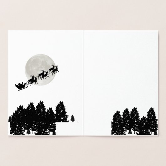 懐かしいサンタ 箔カード (内部)