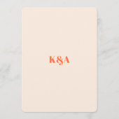 懐かしいチャーム結婚レトロの写真 サンキューカード (裏面)