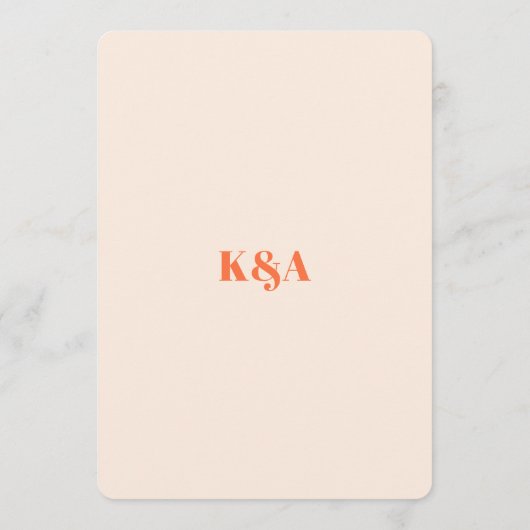 懐かしいチャーム結婚レトロの写真 サンキューカード (裏面)