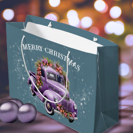 懐かしいトラック ラージペーパーバッグ