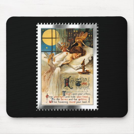 懐かしいハロウィンスランバーゴブリンと妖精 マウスパッド (正面)