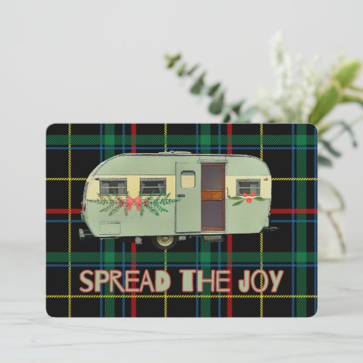 懐かしいビンテージキャンパー　喜びを広げて シーズンカード (スタンド正面)
