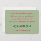 懐かしいビンテージキャンパー　喜びを広げて シーズンカード (裏面)