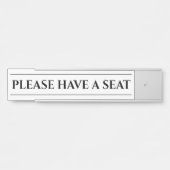 懐かしいファッションドお座りください サインプレート (正面)