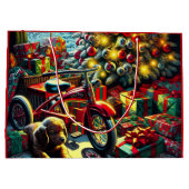 懐かしいファッションドクリスマスモーニング ラージペーパーバッグ (裏面)