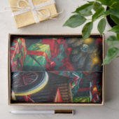 懐かしいファッションドクリスマスモーニング 薄葉紙 (ギフト)