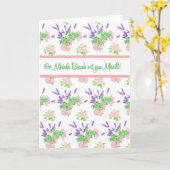 懐かしいフローラアイリッシュゲール語の挨拶 カード (黄色い花)