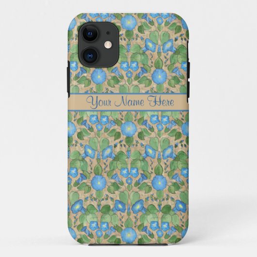 懐かしいブルーモーニンググローリーiPhone 5/5sケース Case-Mate iPhoneケース (裏面)