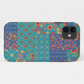 懐かしいプリントフェイクパッチワークiPhone 5/5sケース Case-Mate iPhoneケース (裏面(横))