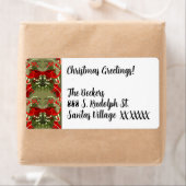 懐かしいミスタントーとホリークリスマス ラベル (インサイチュ)