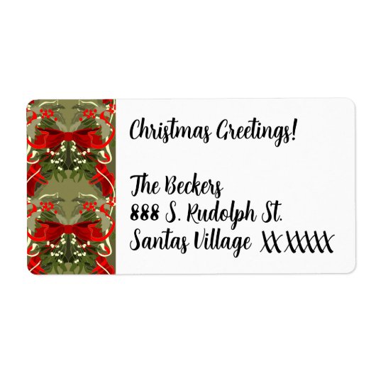 懐かしいミスタントーとホリークリスマス ラベル (正面)