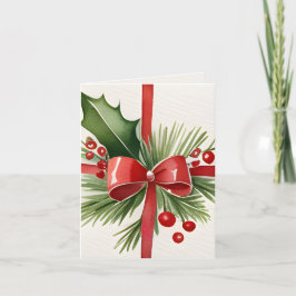 懐かしいヴィンテージギフト水の色の写真クリスマス カード