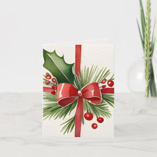 懐かしいヴィンテージギフト水の色の写真クリスマス カード