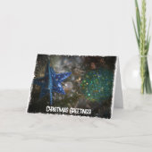 懐かしいヴィンテージスタイルクリスマスホリデーカード カード (正面)