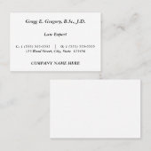 懐かしいヴィンテージ名刺 名刺 (正面/裏面)