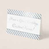 懐かしいヴィンテージ「素晴らし誕生日あり」カード 箔カード (正面)