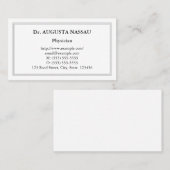 懐かしい伝統的ヴィンテージ・ビジネス・カード 名刺 (正面/裏面)