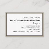 懐かしい健康気にプロフェッショナル名刺 名刺 (正面)