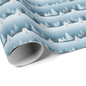 懐かしい冬の木：魅惑の森 ラッピングペーパー (ロールコーナー)