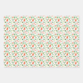 懐かしい冬の村クリスマス ラッピングペーパーシート (正面3)