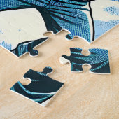 懐かしい冬の風景 | 子どもの雪合戦 ジグソーパズル (側面)