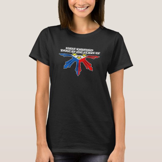 懐かしい半分のフィリピ離れン Tシャツ (正面)