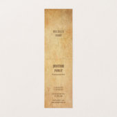 懐かしい古い紙ルックエレガントラグジュアリーフォールド 名刺 (内部フラット)