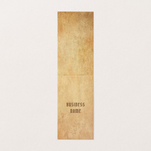 懐かしい古い紙ルックエレガントラグジュアリーフォールド 名刺 (外部フラット)