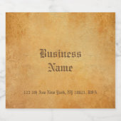 懐かしい古い紙ルックテンプレートドリンクエレガント ビールラベル (シングルラベル)