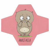 懐かしい可愛らしい丸っぽいハムスター漫画 サッカーボール (フラット)