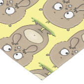 懐かしい可愛らしい丸っぽいハムスター漫画 ショートテーブルランナー (コーナー)