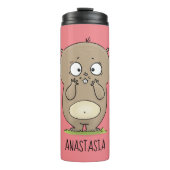 懐かしい可愛らしい丸っぽいハムスター漫画 タンブラー (正面)