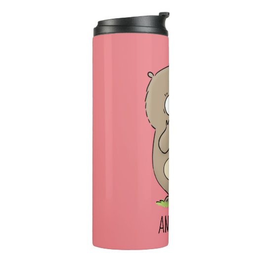 懐かしい可愛らしい丸っぽいハムスター漫画 タンブラー (回転左)