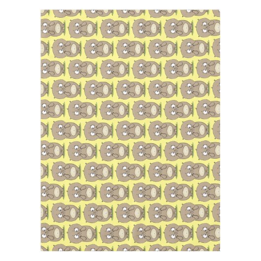 懐かしい可愛らしい丸っぽいハムスター漫画 テーブルクロス (正面)