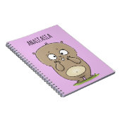 懐かしい可愛らしい丸っぽいハムスター漫画 ノートブック (右側)