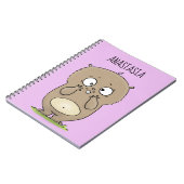 懐かしい可愛らしい丸っぽいハムスター漫画 ノートブック (左側)