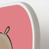 懐かしい可愛らしい丸っぽいハムスター漫画 ピックルボールラケット (左詳細)