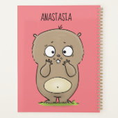 懐かしい可愛らしい丸っぽいハムスター漫画 プランナー手帳 (裏面)