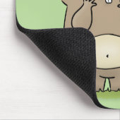 懐かしい可愛らしい丸っぽいハムスター漫画 マウスパッド (コーナー)