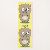 懐かしい可愛らしい丸っぽいハムスター漫画 ヨガマット (正面)