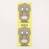 懐かしい可愛らしい丸っぽいハムスター漫画 ヨガマット (裏面)