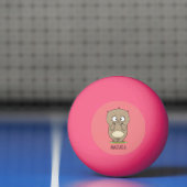 懐かしい可愛らしい丸っぽいハムスター漫画 卓球ボール (ネット)