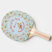 懐かしい咲くバターカップ 卓球ラケット (横)