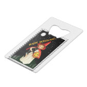 懐かしい小さな女の子、ジャック・オ・ランタン、ネコ クレジットカード栓抜き (正面アングル)