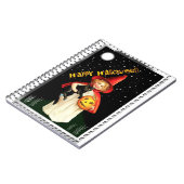 懐かしい小さな女の子、ジャック・オ・ランタン、ネコ ノートブック (左側)