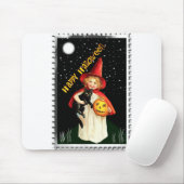 懐かしい小さな女の子、ジャック・オ・ランタン、ネコ マウスパッド (マウス)